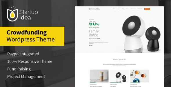 Startup Thought – Crowdfunding WordPress Theme (Miscellaneous)