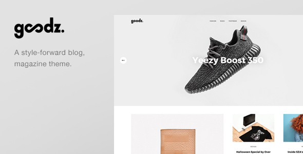 Goodz Journal – A Responisve Blogging / Journal WordPress Theme (Wpblog / Journal)