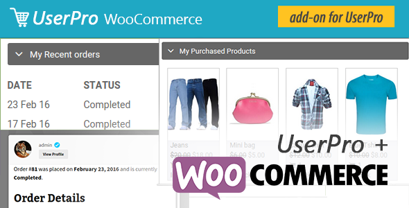 WooCommerce integration for UserPro (Add-ons)