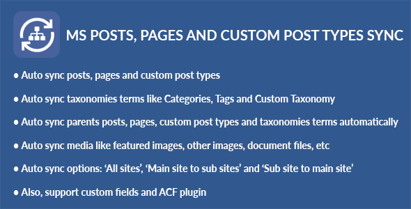 WordPress Multisite Posts, Pages and Customized Submit Varieties Sync (Utilities)