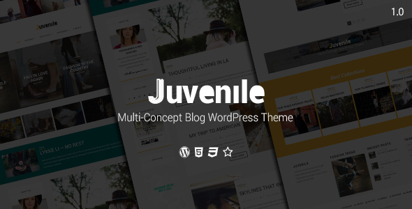 Juvenile – Multi-Thought Wpblog WordPress Theme (Blogging / Journal)