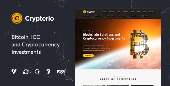 Crypterio – Bitcoin and Cryptocurrency WordPress Theme (Know-how)