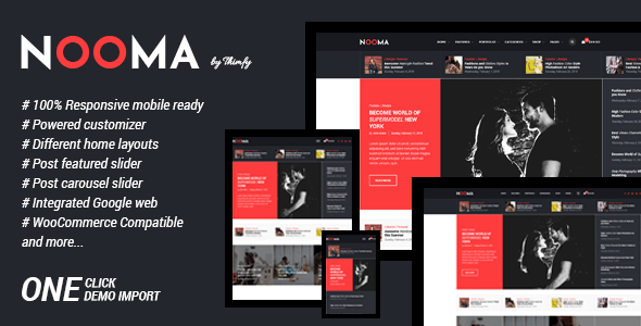 Nooma – A Responsive WordPress Blog Theme (Blog / Magazine)